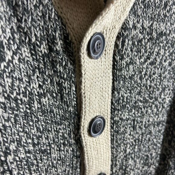 Bluenotes Cabin Sock Style Cardigan Unisex Size Large Cardigan Gray Pockets - Picture 13 of 15